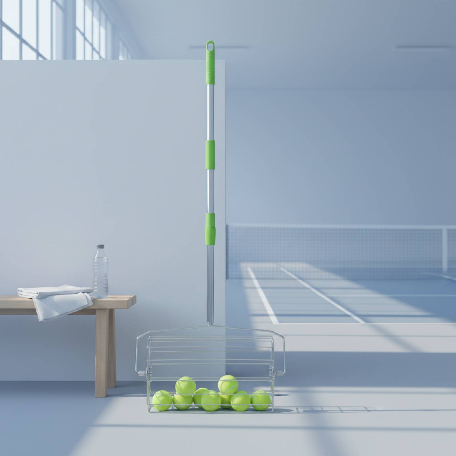 Sports Equipment With A - جامع كرات البيكلبول قابل للتعديل بسعة