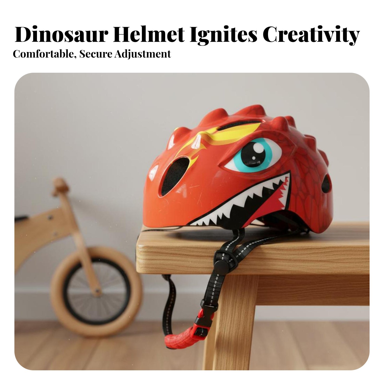 خوذة دراجة للأطفال بتصميم دينا - مراجعة Sports Equipment For Kids وسعره