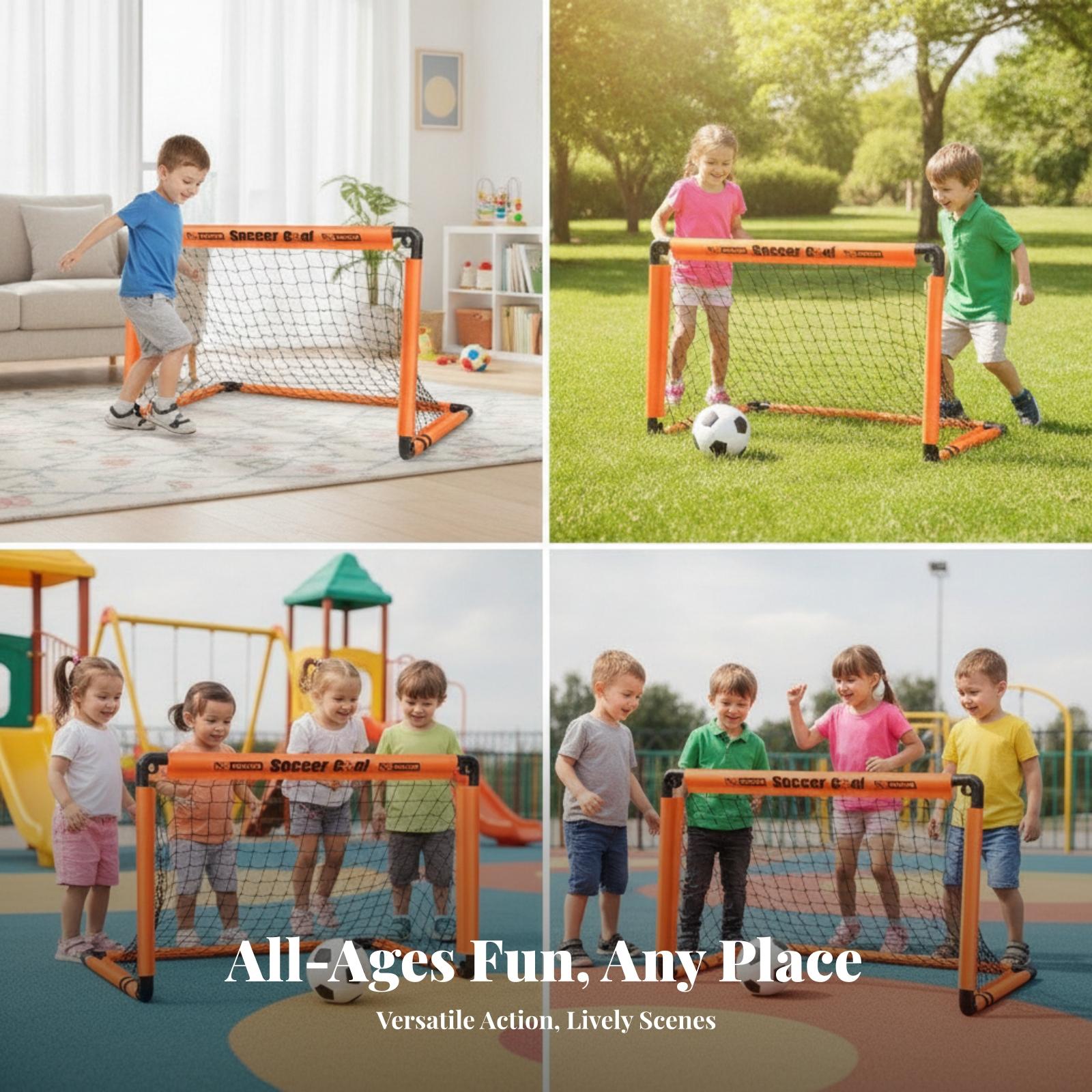 هدف كرة قدم محمول للأطفال، طقم - مراجعة Sports Equipment For Kids وسعره